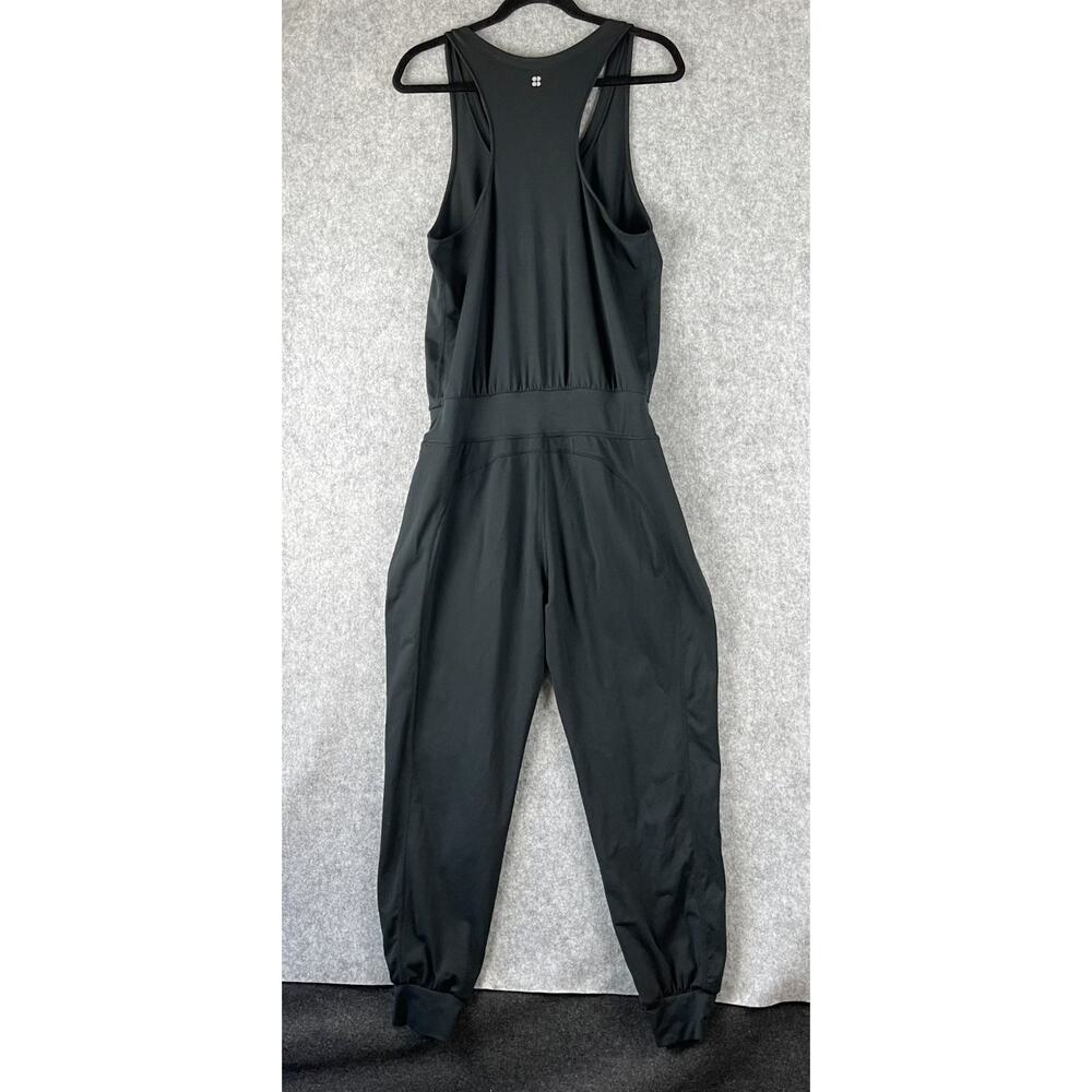 Sweaty Betty Gary Jumpsuit Size Medium Black Pockets Racerback Yoga Athletic Gym - Picture 10 of 15